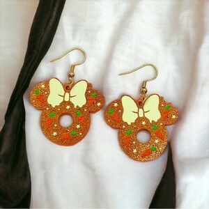 Hop Into Spring: Adorable Carrot Mouse Ears Earrings for a Dazzling Easter! NWT